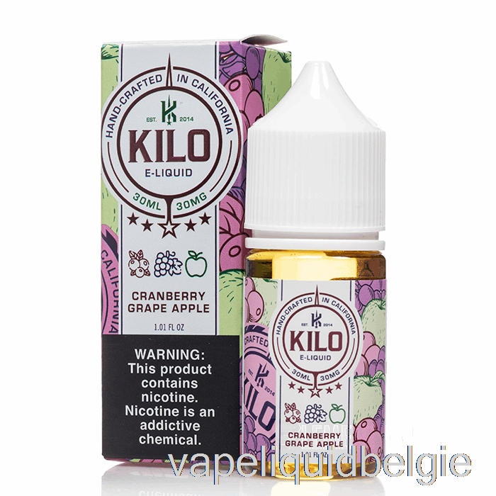 Vape Vloeibare Cranberry Druivenappel - Kilo Opwekkingszouten - 30ml 30mg